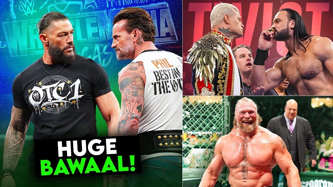 Roman Reigns Vs CM Punk MOST UNPREDICTABLE MATCH 🥶! Drew Vs Cody HUGE TWIST | Brock Lesnar| WWE News