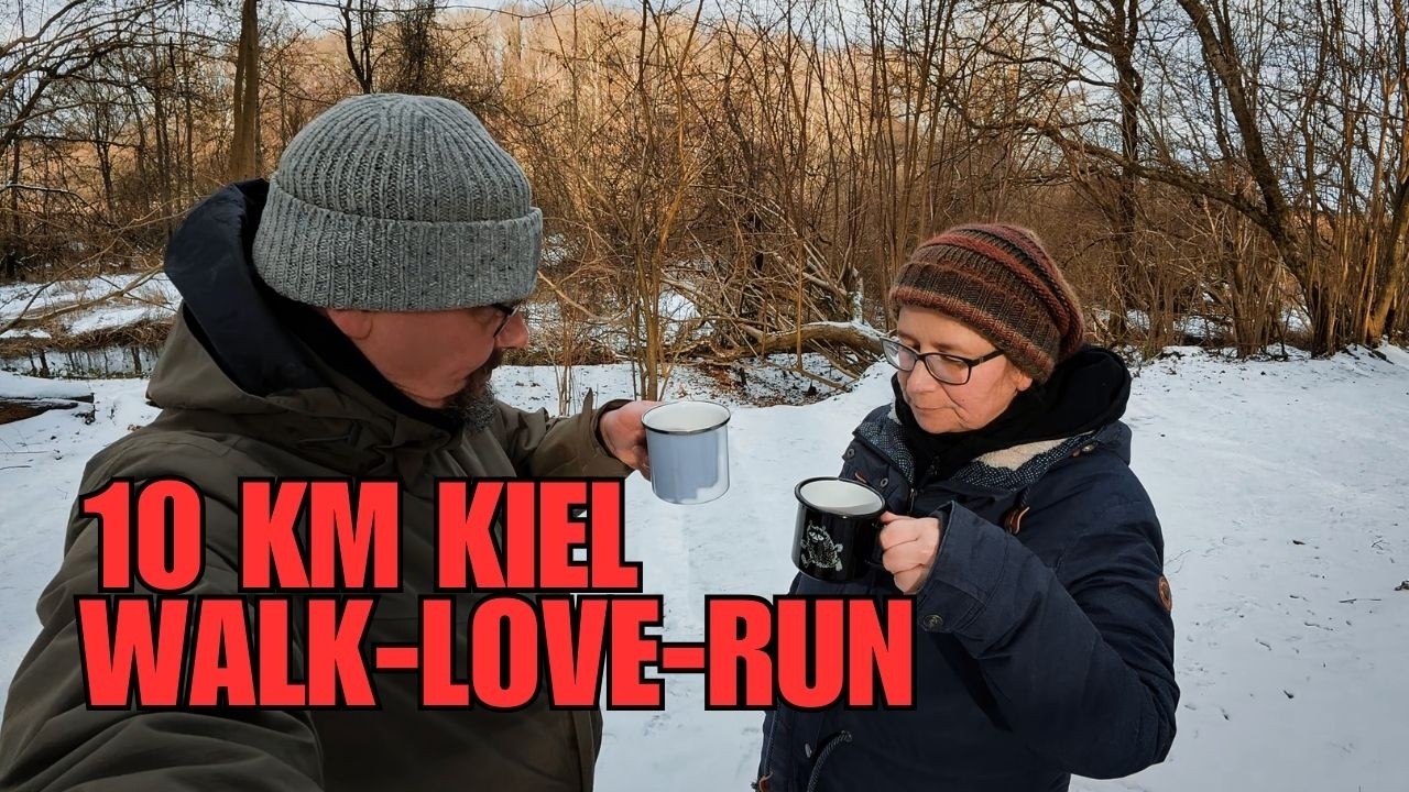 Valentinstag in Kiel: 10 km Walk - Love - Run durch Hassee & Russee
