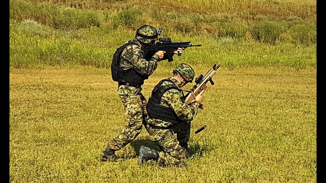 Gađanje iz automatske pu&scaron;ke FN SCAR L - Specijalci Vojske Srbije