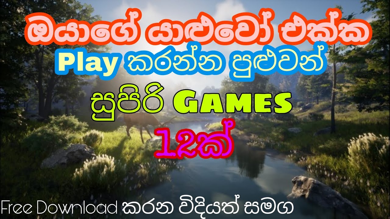 Best 12 Coop games for Pc Sinhala