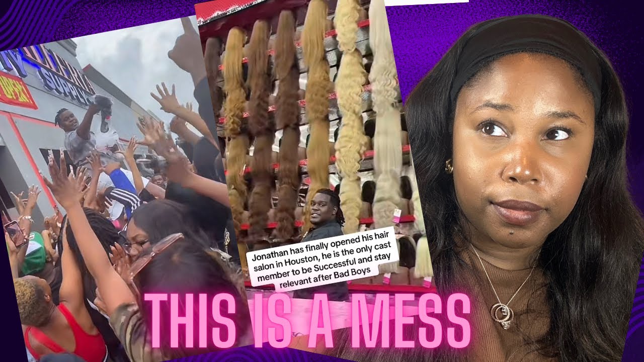 Houston Hair Galleria: Black Women Camp Out Overnight for Free Bundles at Jonathan Wright's  Opening