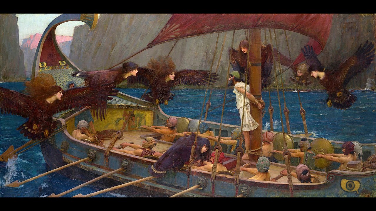 Ulysses and the Sirens by Waterhouse