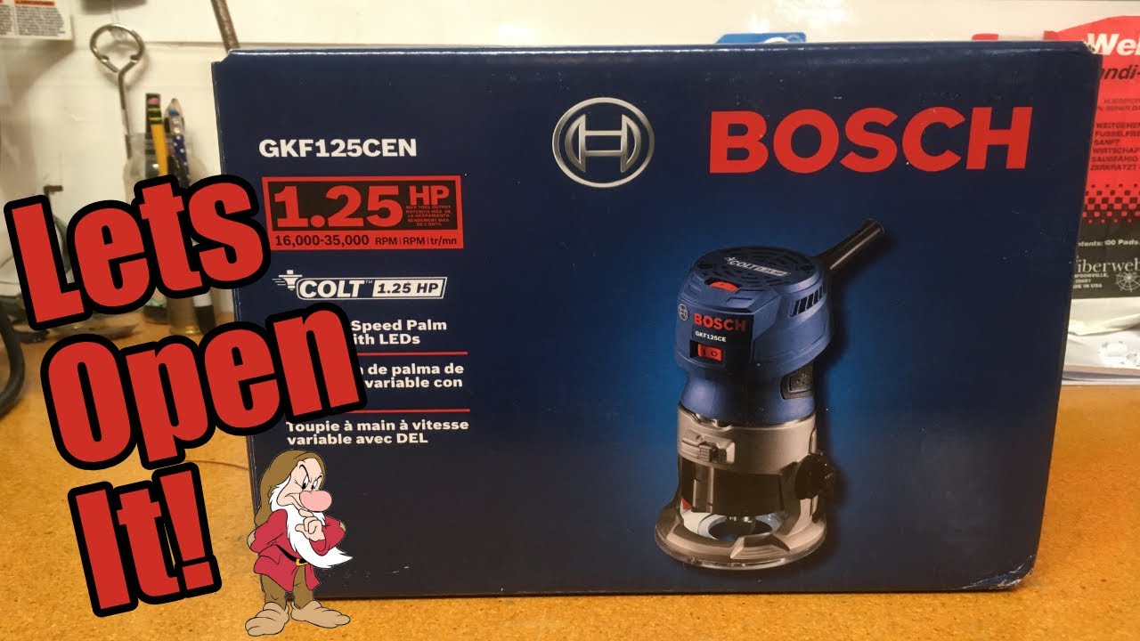 Bosch Palm Router Unboxing