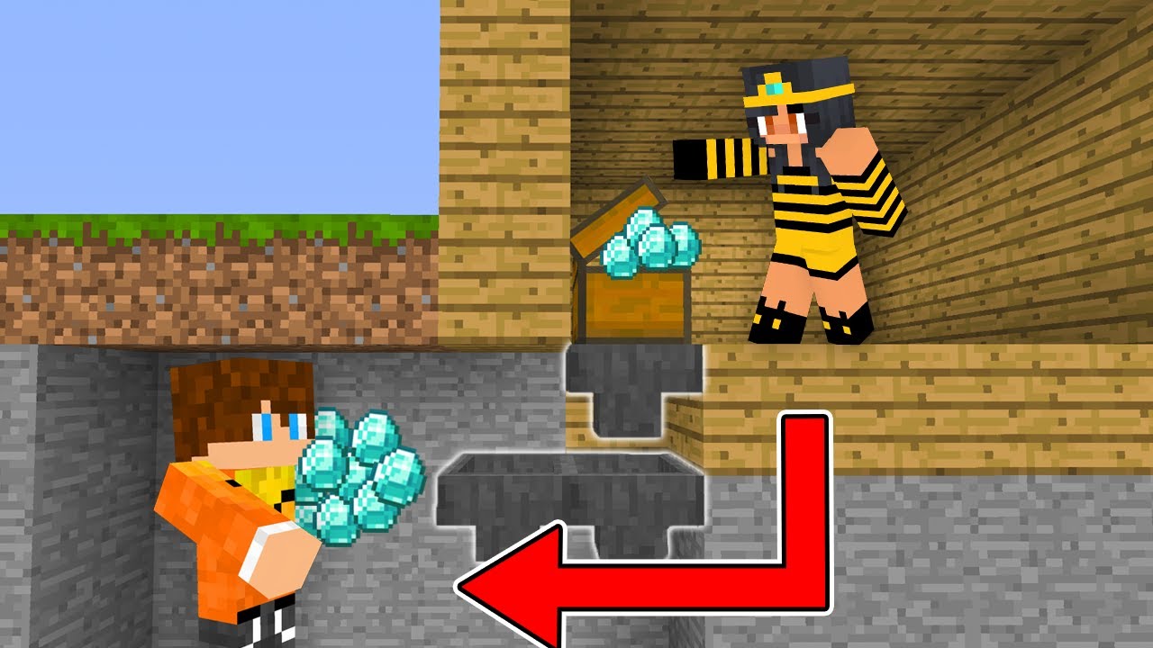 7 SPOSOBÓW NA KRADZIEŻ DIAMENTÓW KRÓLOWEJ PSZCZÓŁ w Minecraft!