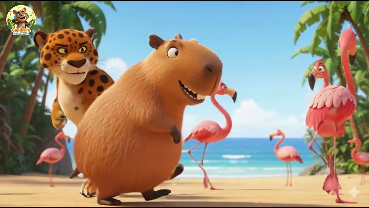 🎵La Orquesta Loca de la Selva | El Jaguar y el Capibara 🥥 | Canción Infantil Divertida