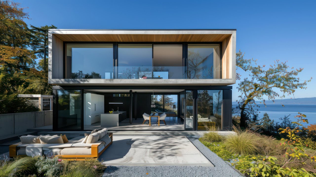Explore a Breathtaking Modern Two Story Beach House Design with a Small Footprint