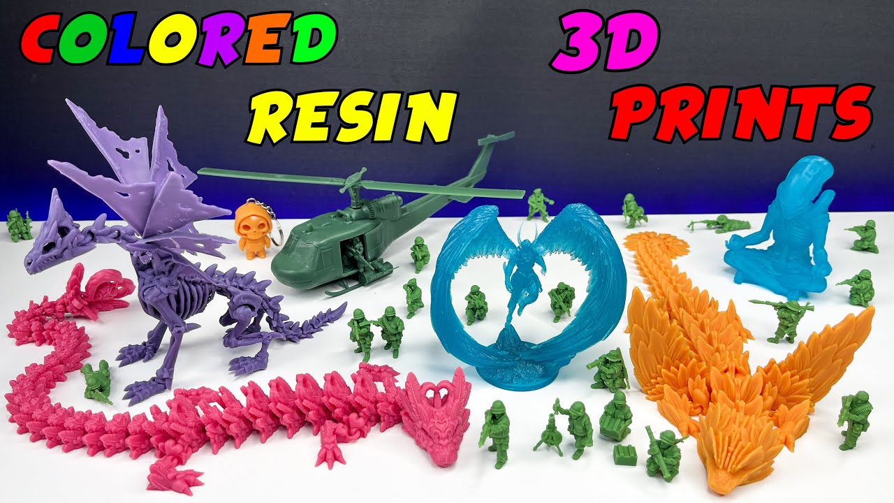 Удивительная фигурка из цветной смолы и подвижные 3D-модели | Formlabs - Form 4