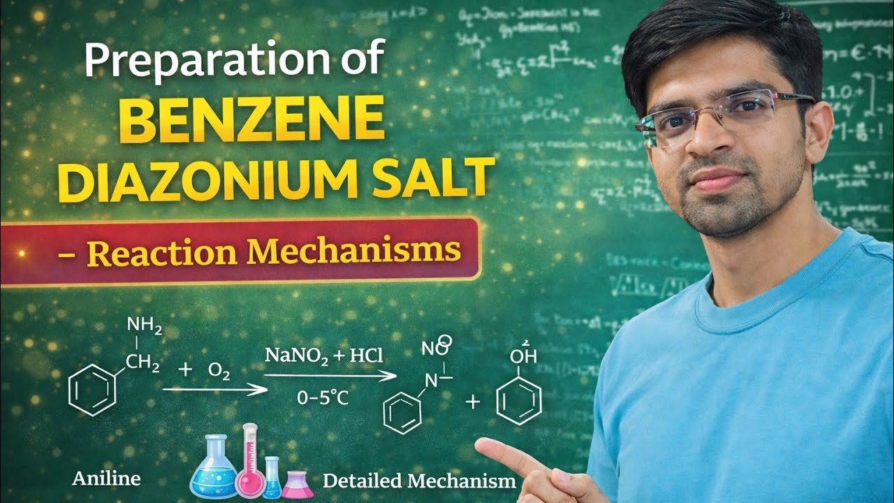 Preparation of benzene diazonium Salt 