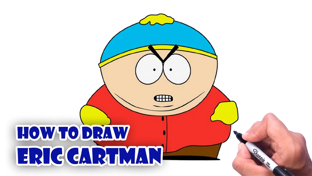 How to Draw Eric Cartman | South Park - Step by step easy Tutorial
