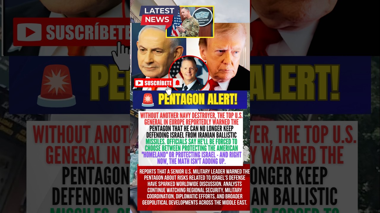 🚨 BREAKING: Top U.S. General Warns Pentagon on Israel's Defense 🇺🇸🇮🇱 #BreakingNews #WorldNews