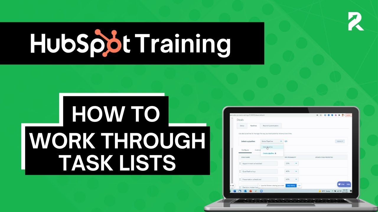 Working Through Task List in HubSpot