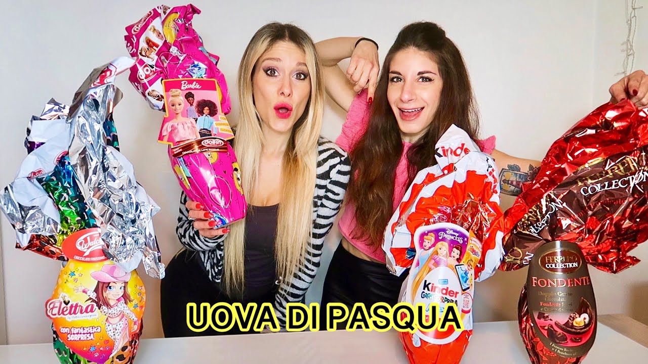 APRO LE UOVA DI PASQUA INSIEME ALLA MIA AMICA VIOLETTA | Pasqua 2022 | Barbie, Elettra Lamborghini