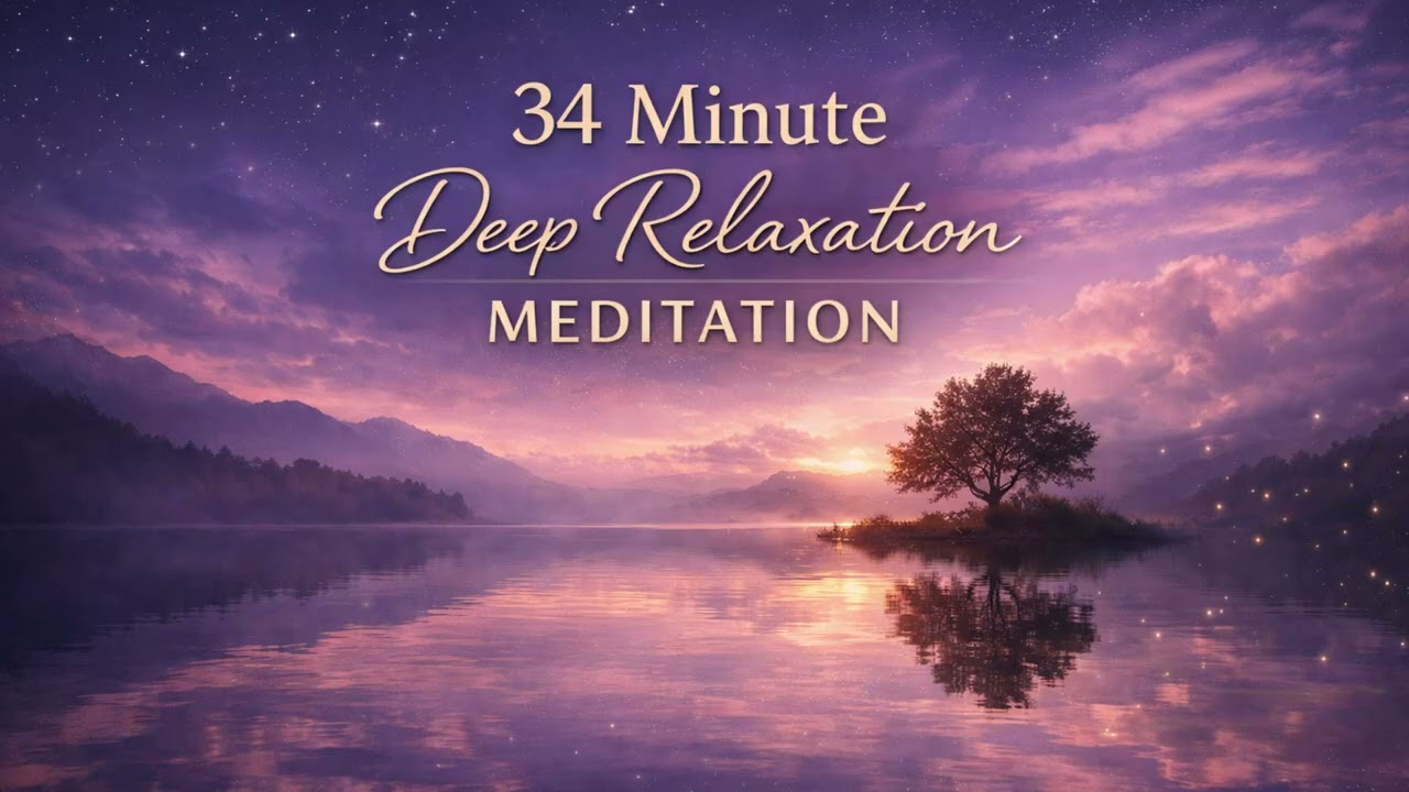 34 Minute Peaceful Ambient Meditation | Stress & Anxiety Relief.