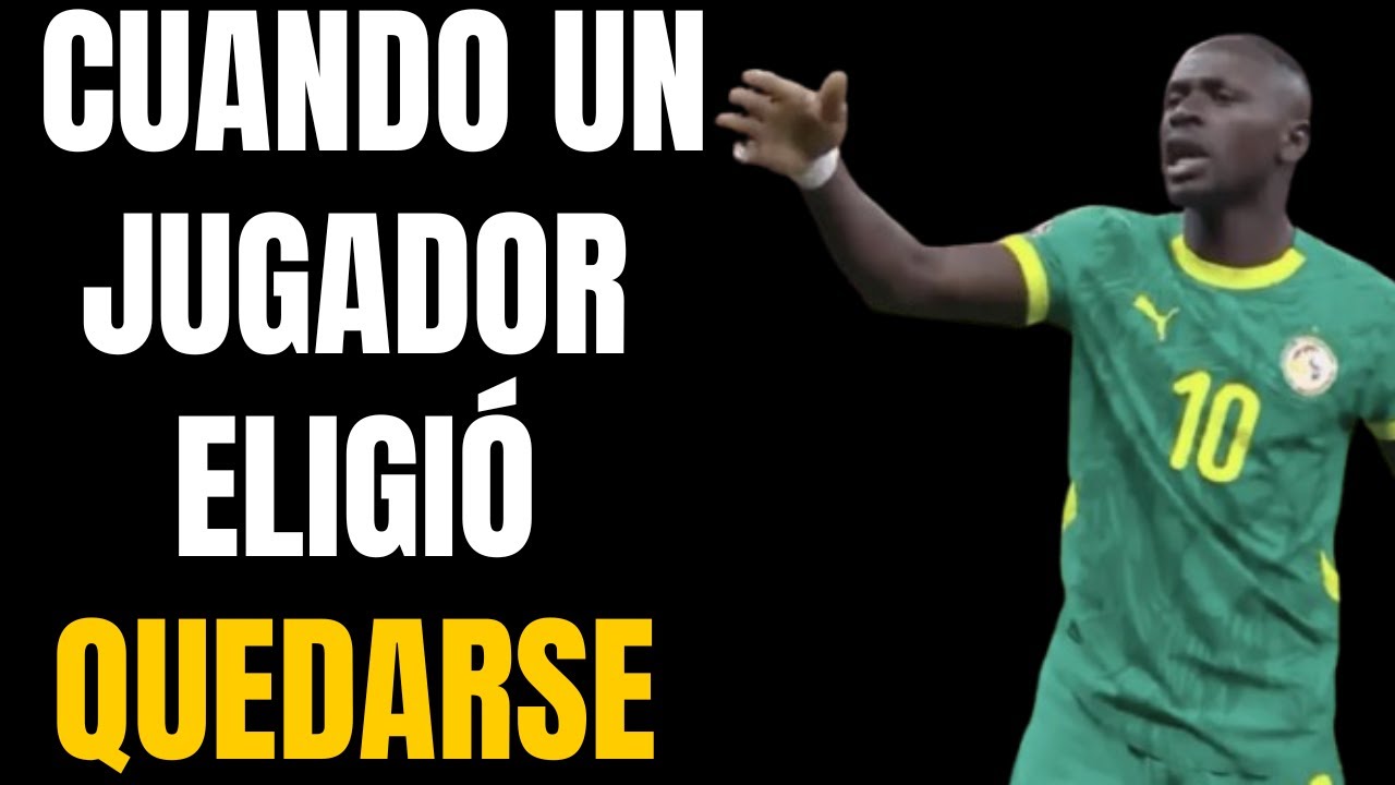 Mané o el día que un solo jugador evitó el abandono de una final. El gesto que cambió la historia...