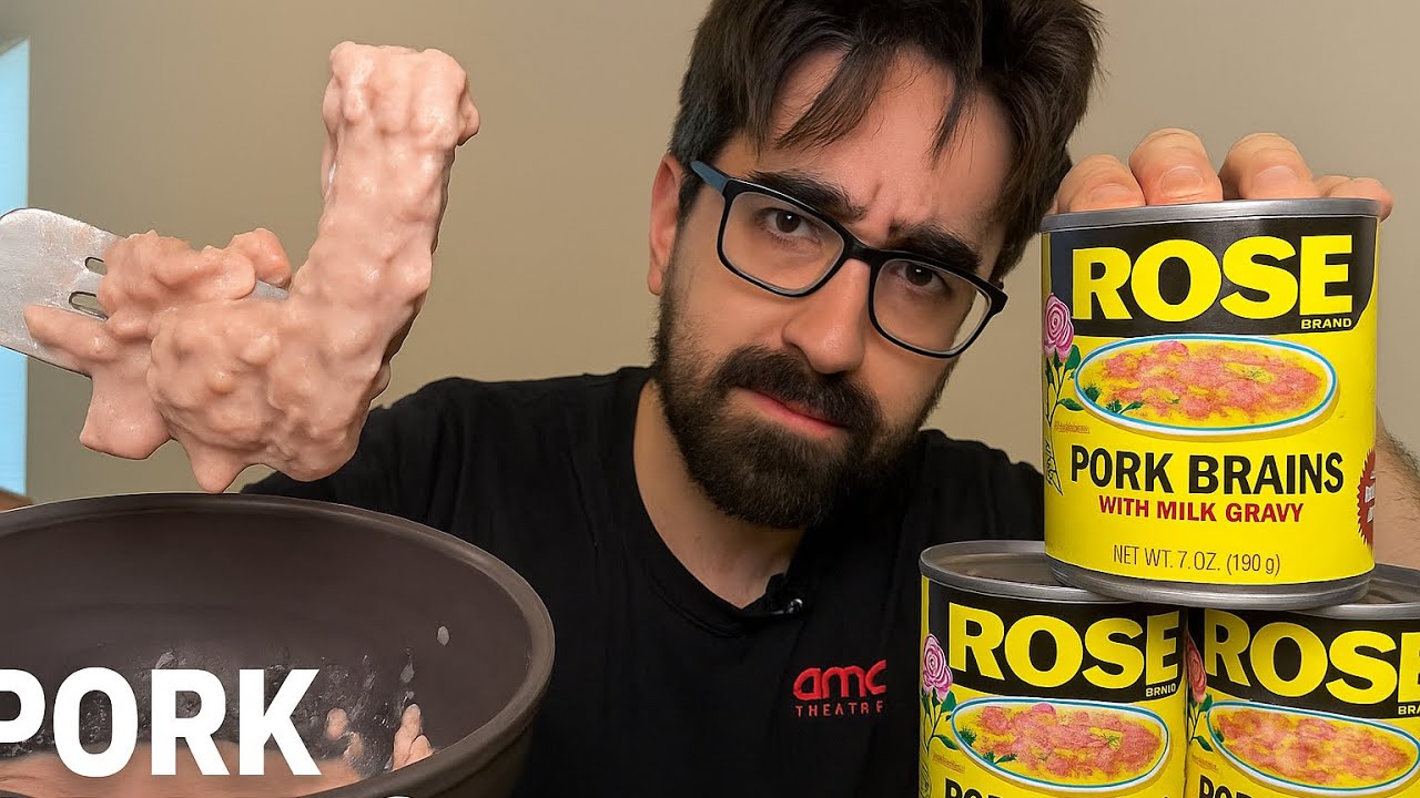 Trying Pork Brains Straight Out of the Can 