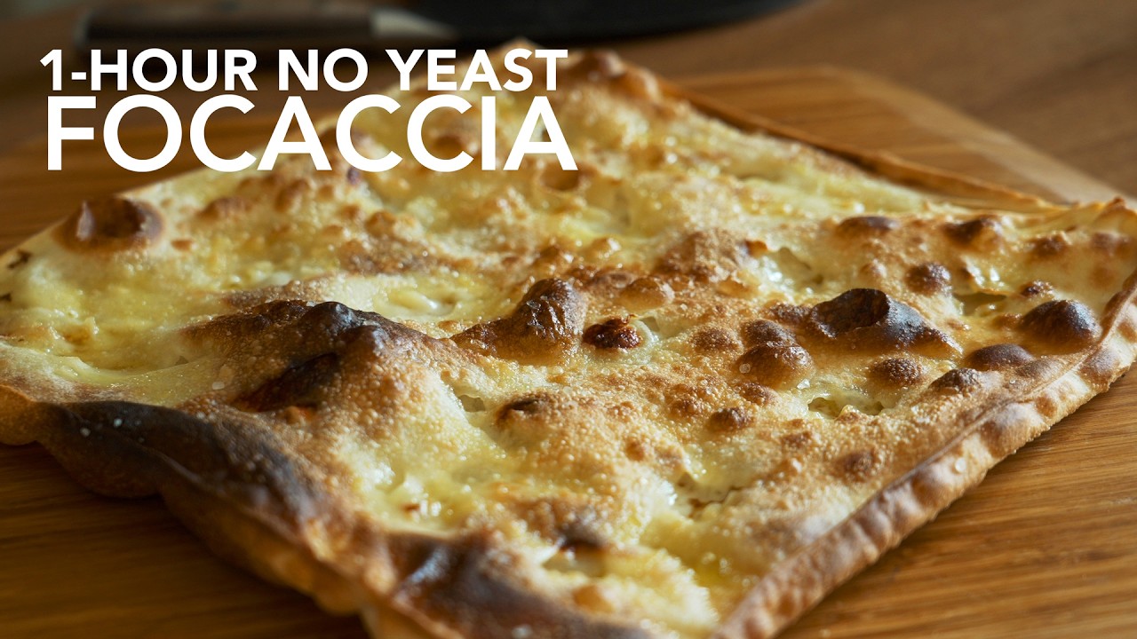 1-Hour No Yeast Focaccia