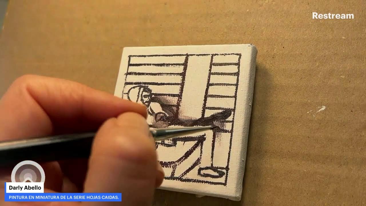 PINTURAS EN MINIATURA . LA VOZ QUE DUERME EN LA ACERA .