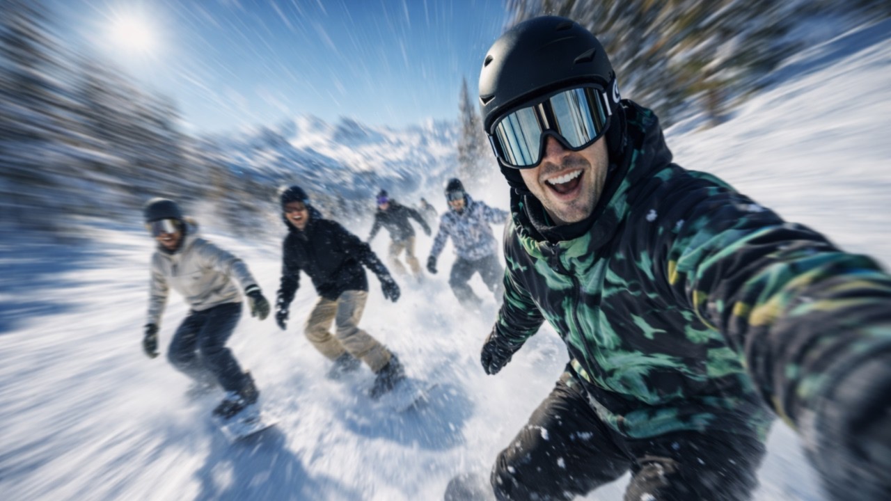 I'm 20, I make money online, so I took a random snowboard trip