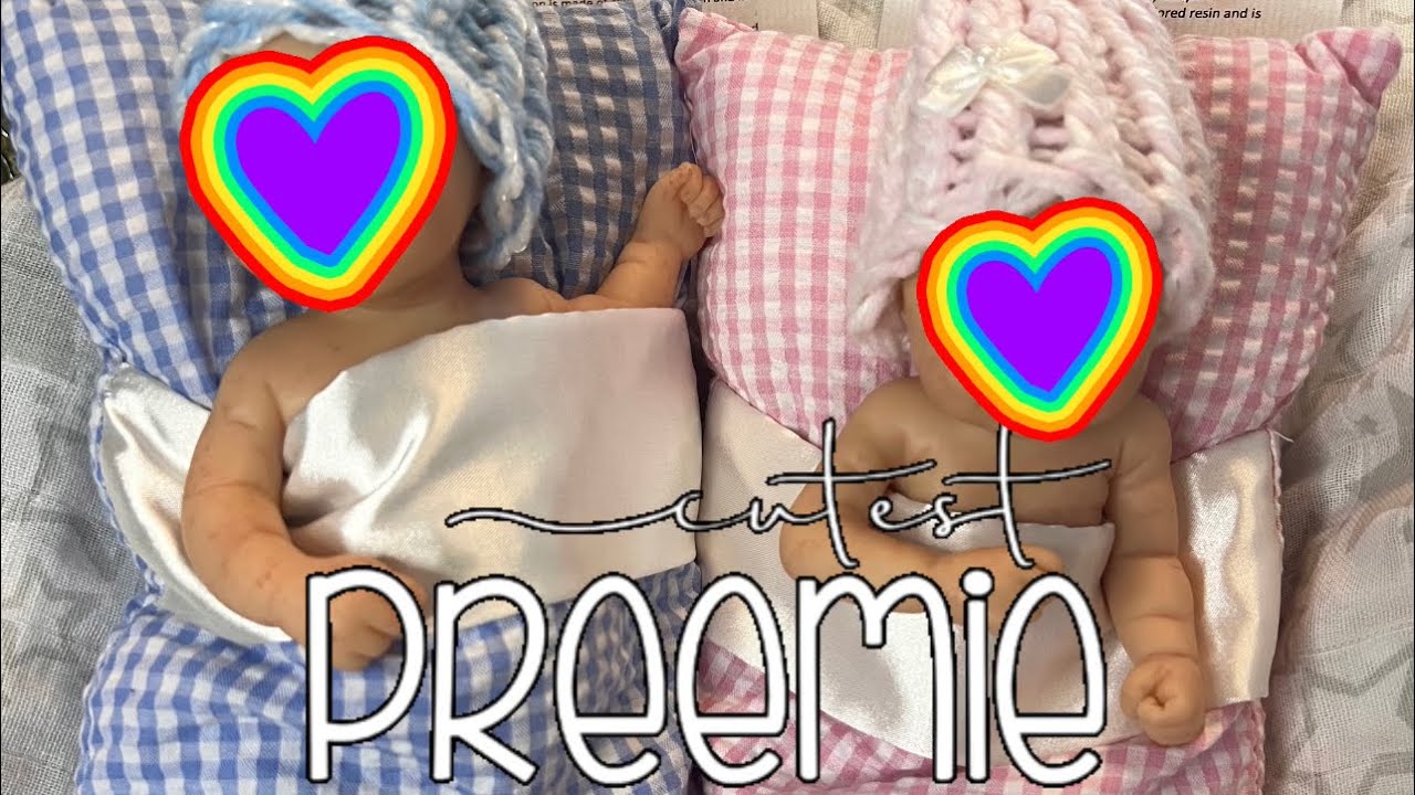 Micro Preemie Resin Twin babies box opening! By Adrie Stoete Limted edition 500 Worldwide.
