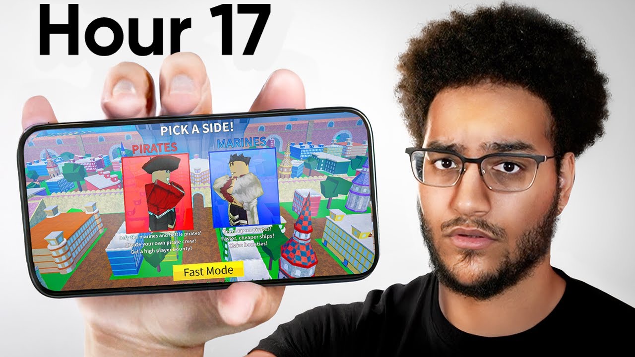 I Switched to MOBILE For 24 Hours in Blox Fruits!