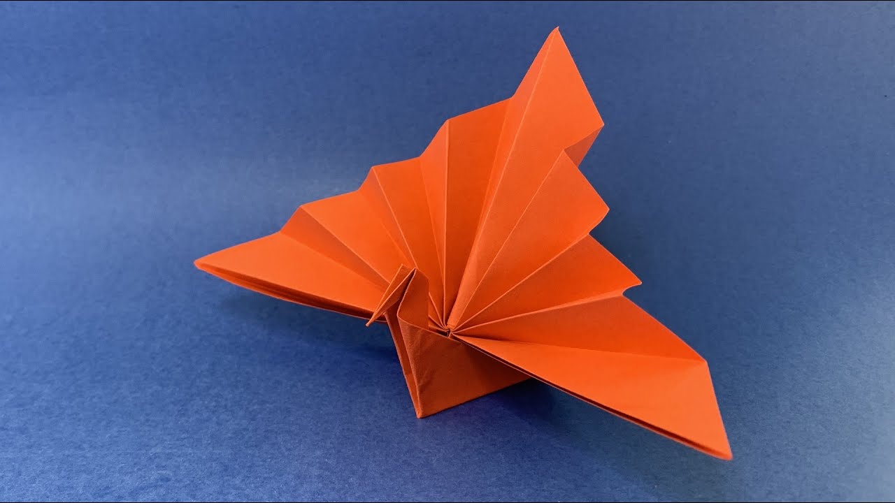 Origami de pavo real | Cómo hacer un pavo real de papel