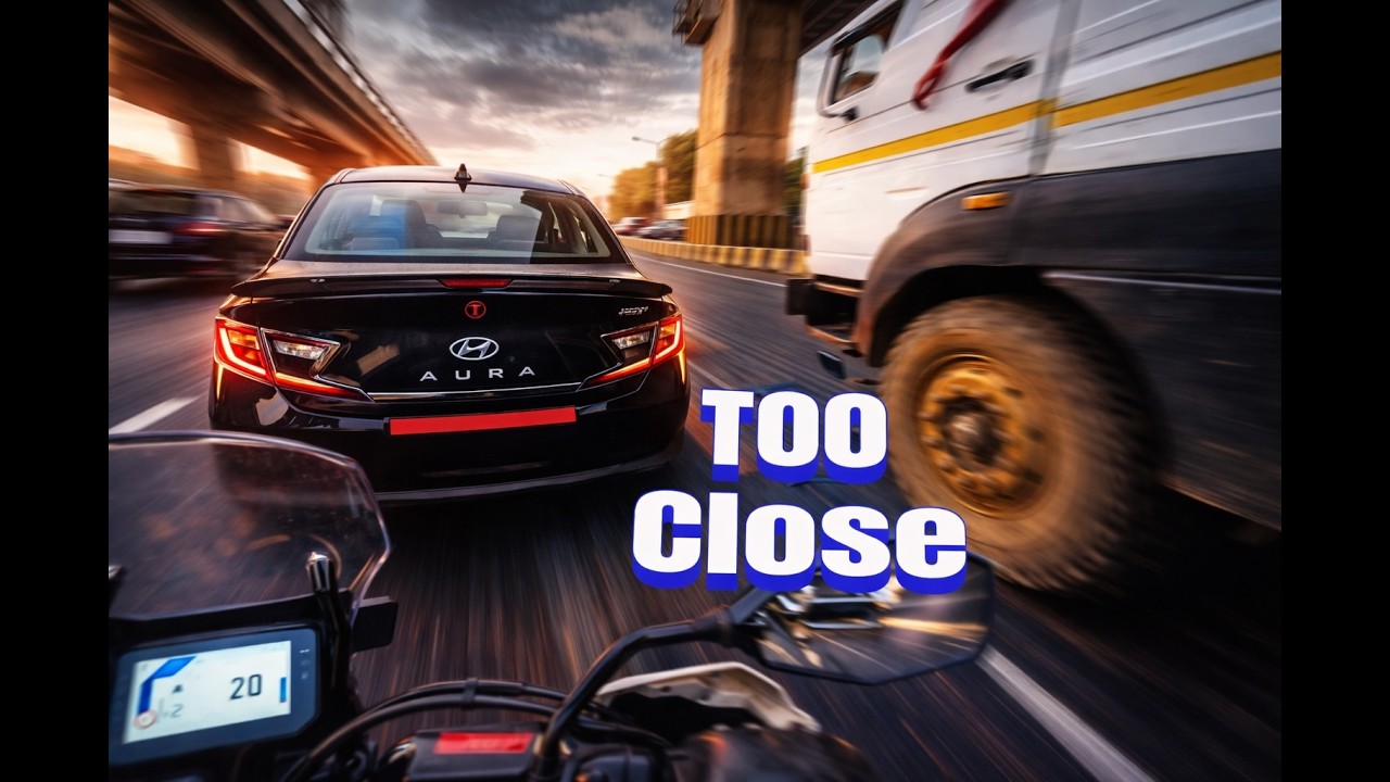 Close Calls Everywhere | Cars vs Trucks & Autos vs Buses | City Ride| Day 41 of 365