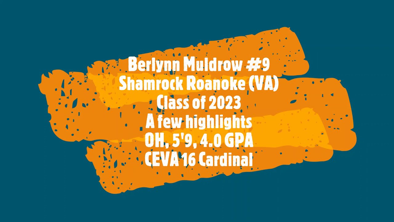 Berlynn Muldrow Shamrock Volleyball Roanoke Virginia March 2021 - Class of 2023