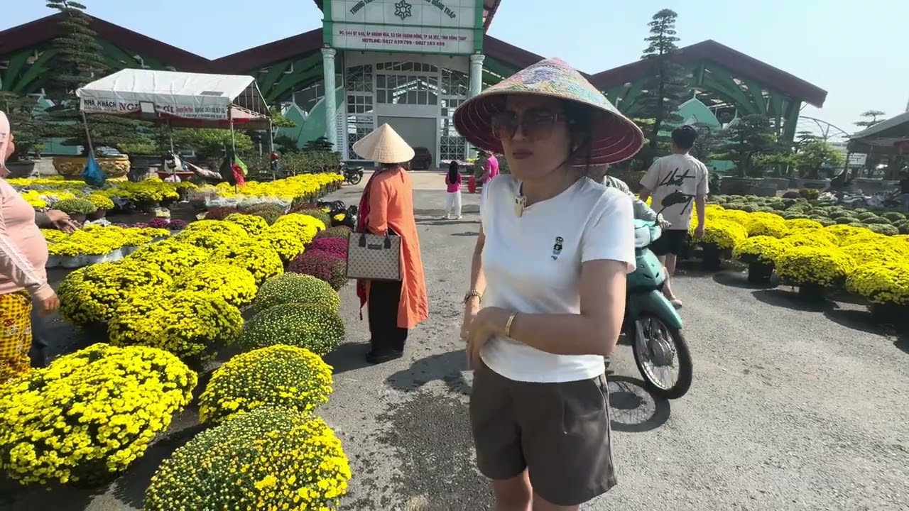 Làng Hoa Sadec 2026 Bá Cường yêu đời & Kim Anh vui vẻ