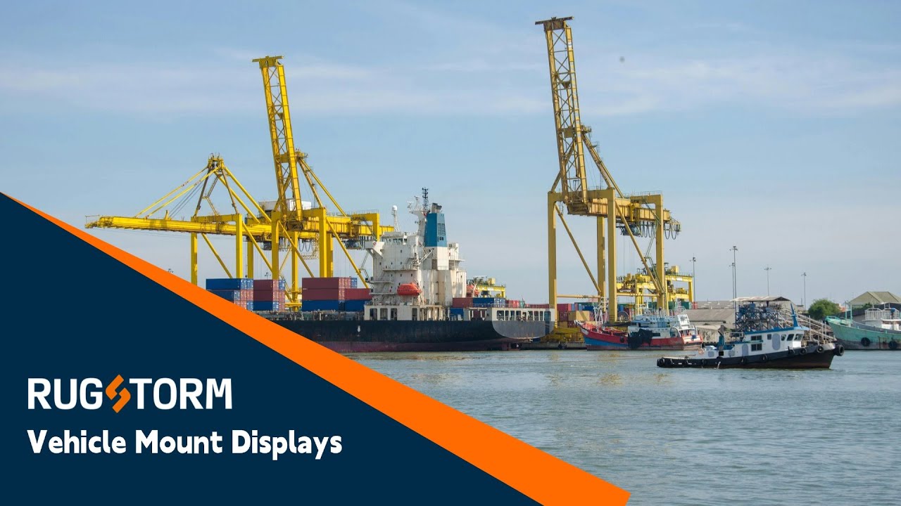 Rugstorm VD100 - Rugged Vehicle Mount Display in Port Management