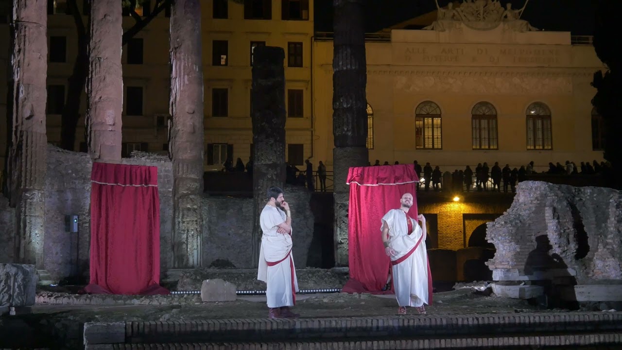 Giulio Cesare di Shakespeare prima parte area archeologica di Largo Argentina- 15/3/2025 Roma