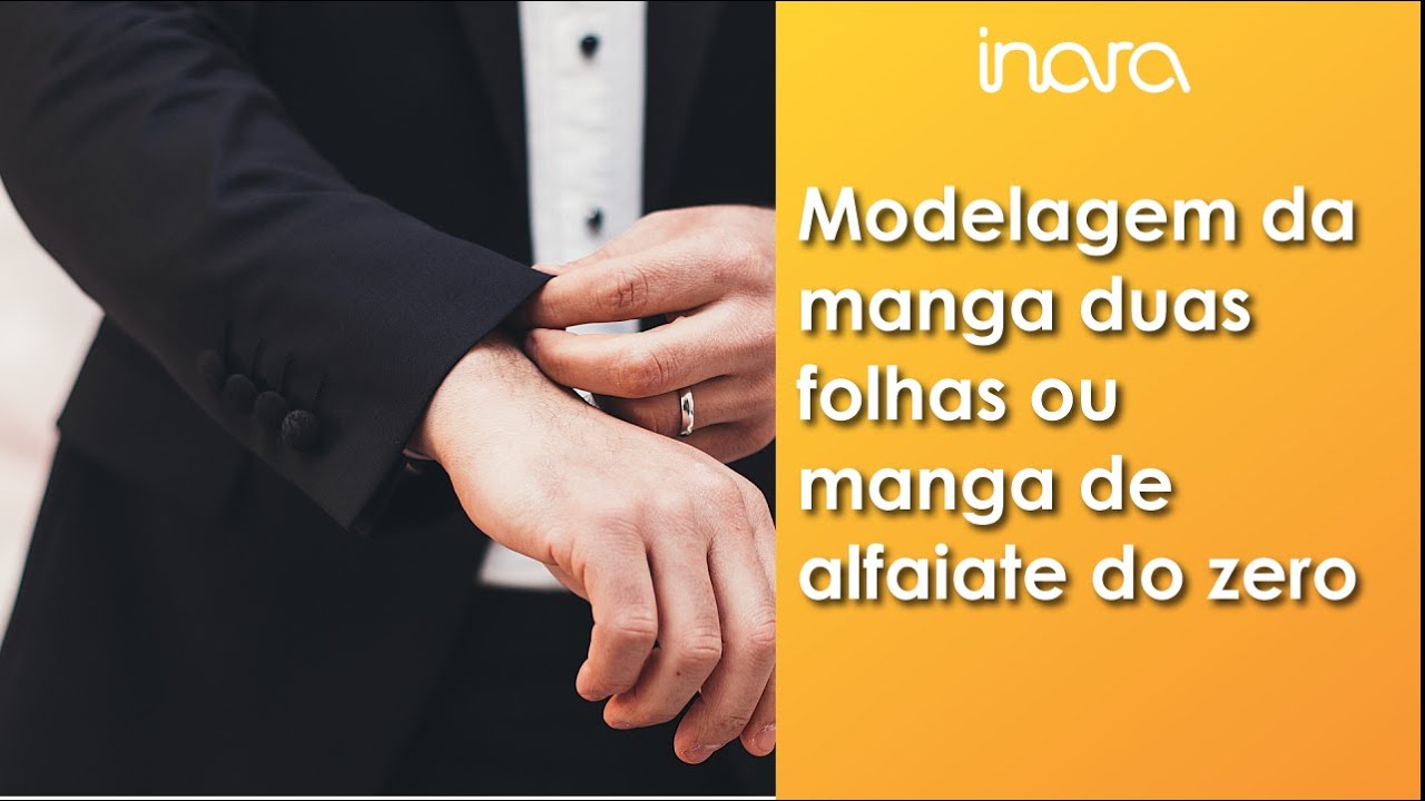 Modelagem manga duas folhas ou manga de alfaiate do zero