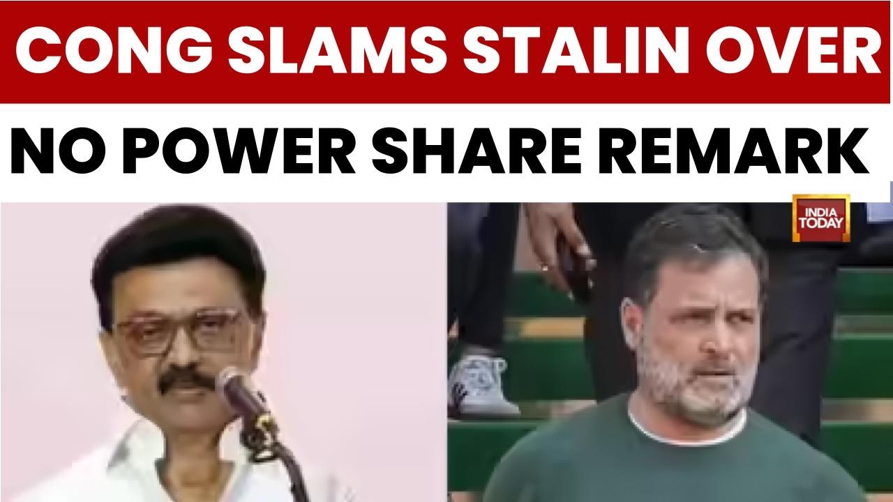 Congress Vs Stalin: Manickam Tagore Slams MK Stalin Over Power-Sharing Remark | India Today News
