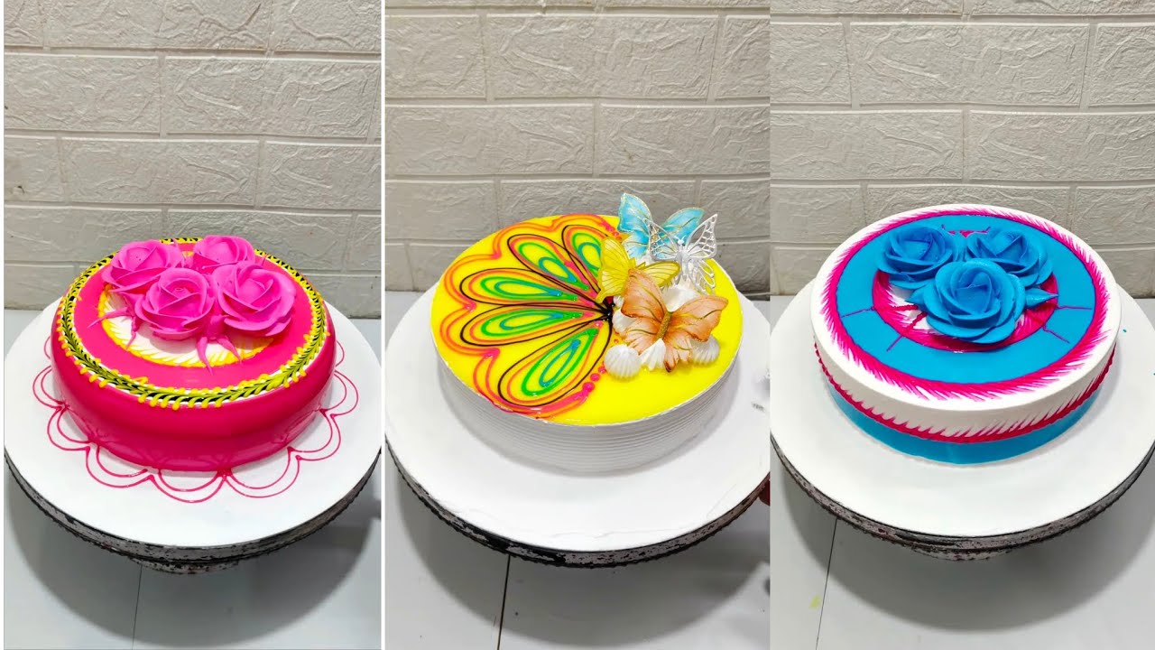 Easy And Beautiful Cakes Decoration ideas 💡|| Cake Recipe #cakedesign #cake