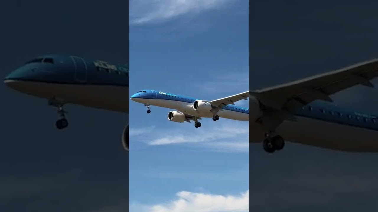 #klm Cityhopper E195-E2 Engine Howl #heathrow #avgeek #planespotting #heatwave #sunny #planes #fyp