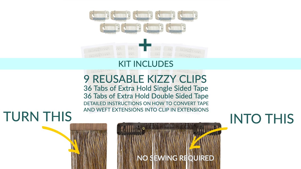How to Convert Tape in and Weft Extensions to Clip in Hair Extensions