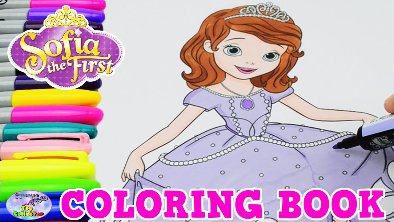 Disney Coloring Book Princess Sofia The First Episode Surprise Egg and Toy Collector SETC