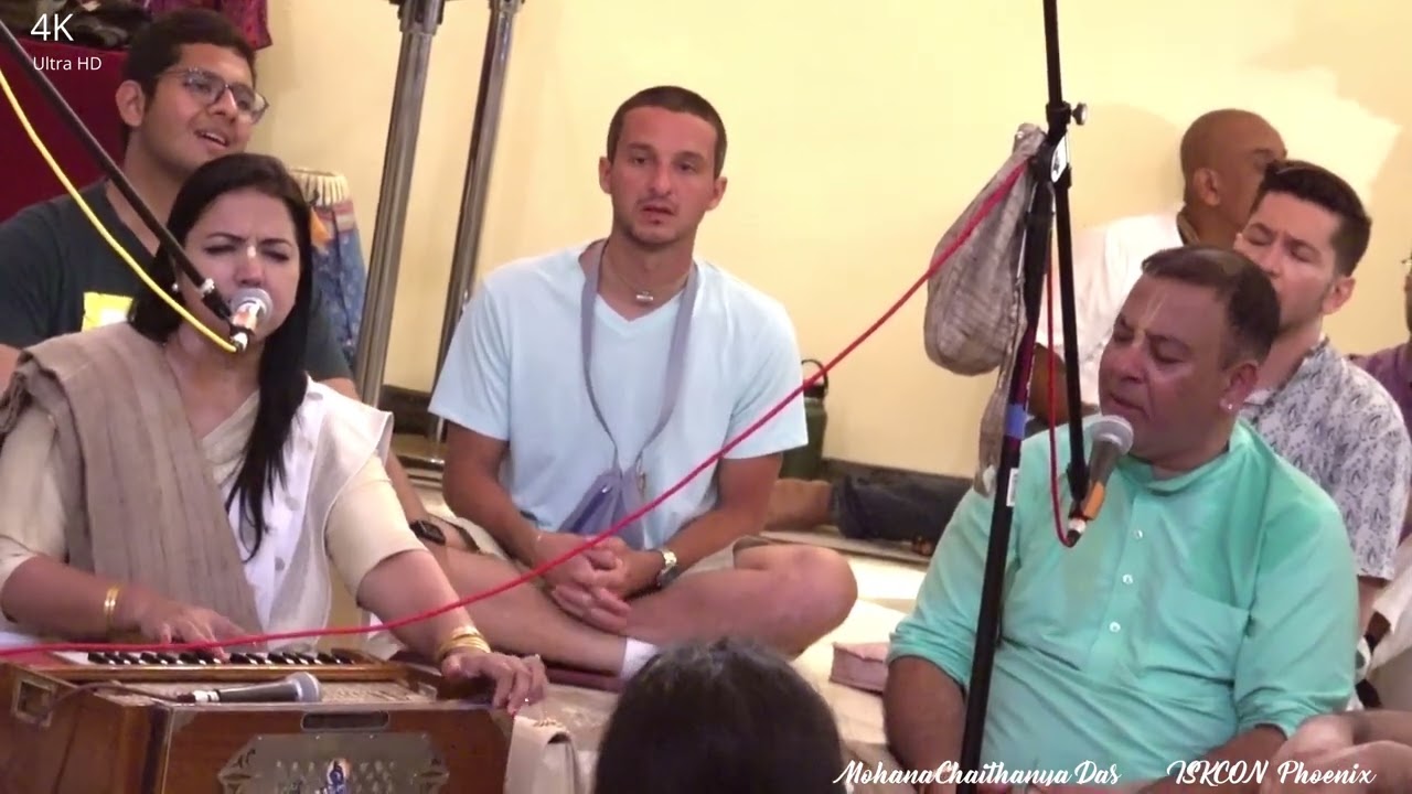 ISKCON Los Angeles Rathayatra 2023  Kirtan Mela Day 1 Gaura Mani Dasi & Param Das in 4K Ultra HD