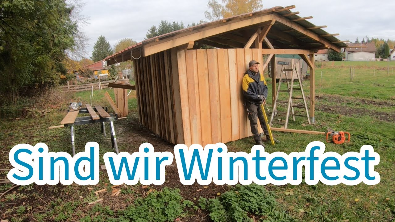 Schafstall fast kostenlos bauen? 🐑 DIY-Stall aus Altholz & Gebrauchtblech!