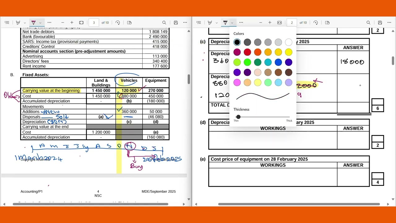 Fixed assets, Balance Sheet & Ordinary Share Capital, Last round revision with The Accounting Guru