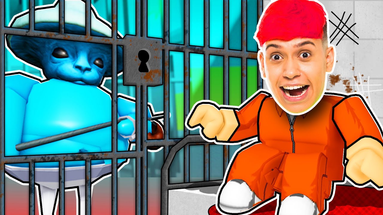 ESCAPE DA PRISÃO SEGURA DO SMURF CAT NO ROBLOX!!