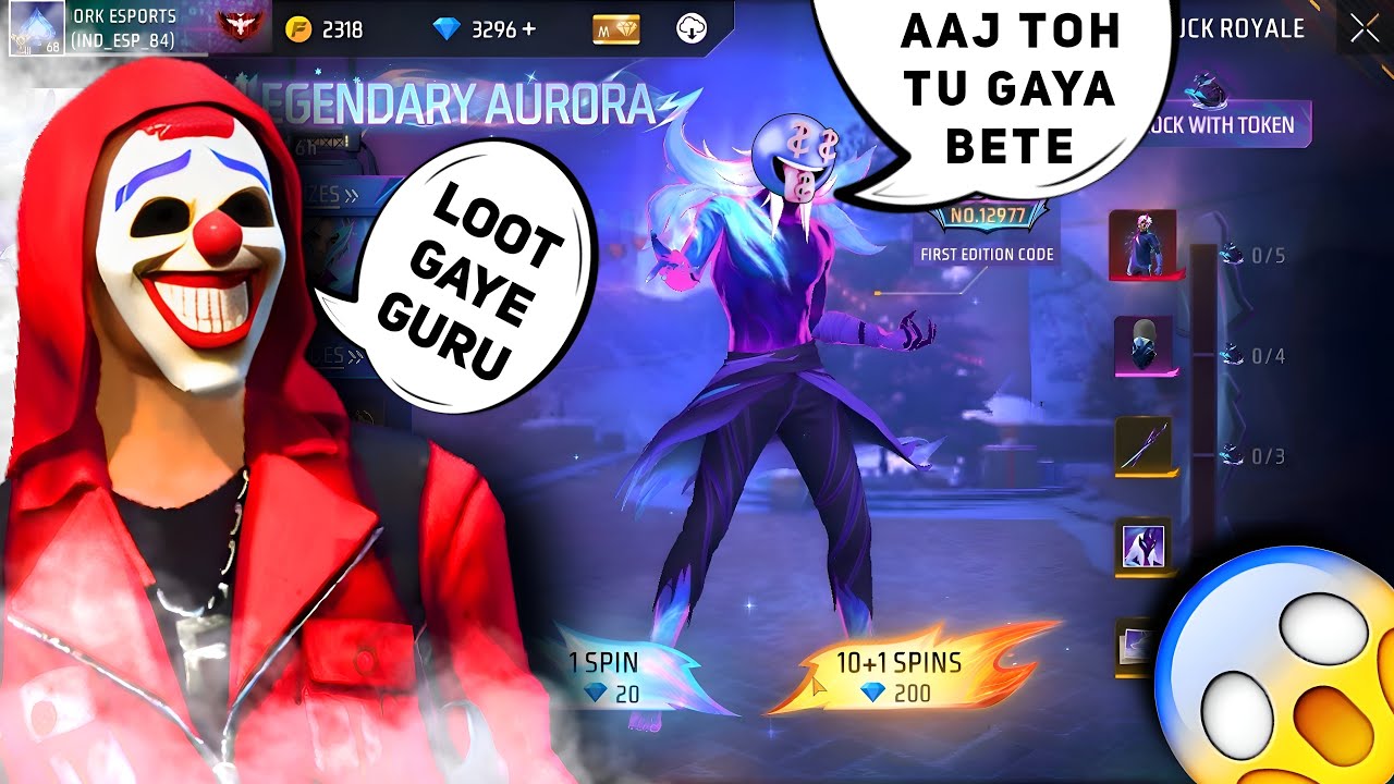New Legendary Aurora Bundle Event Free Fire | New Token Tower Evenr Spin | Free Fire New Event