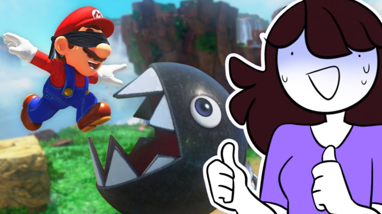 Attempting Mario Odyssey while Blindfolded…