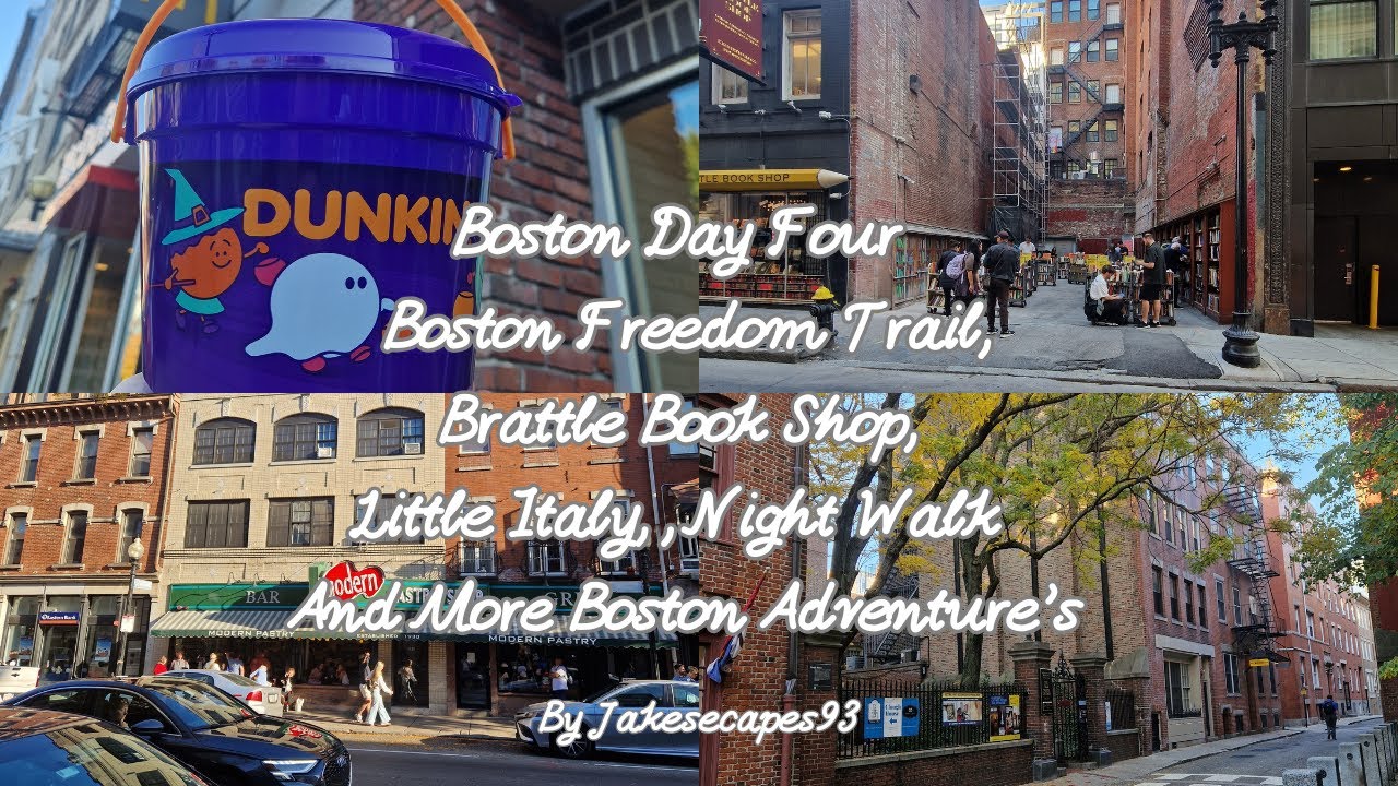 Boston Day Four last Day Brattle Books Freedom Trail Quincy market Faneuil Hall Bovas little Italy