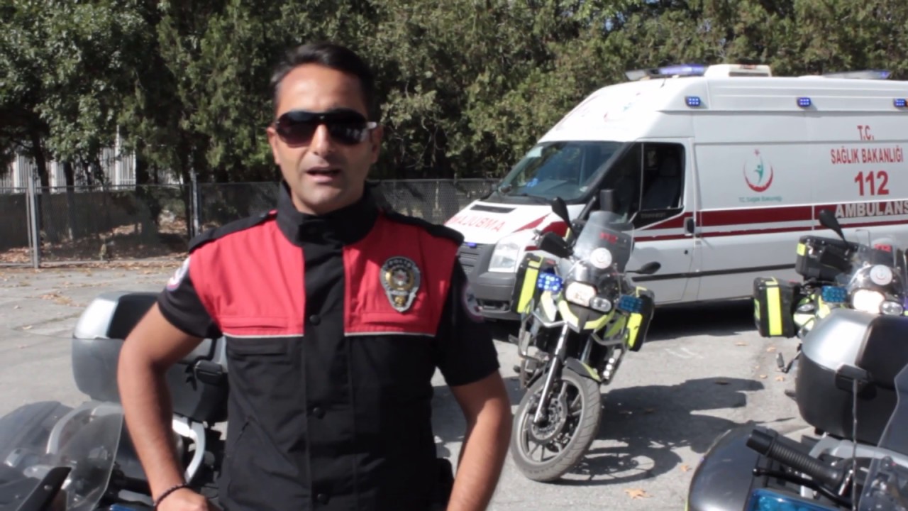Yunus Polislerden motosiklet eğitimi - Motorize 112 - Ankara 112 -Motosikletli Ambulans