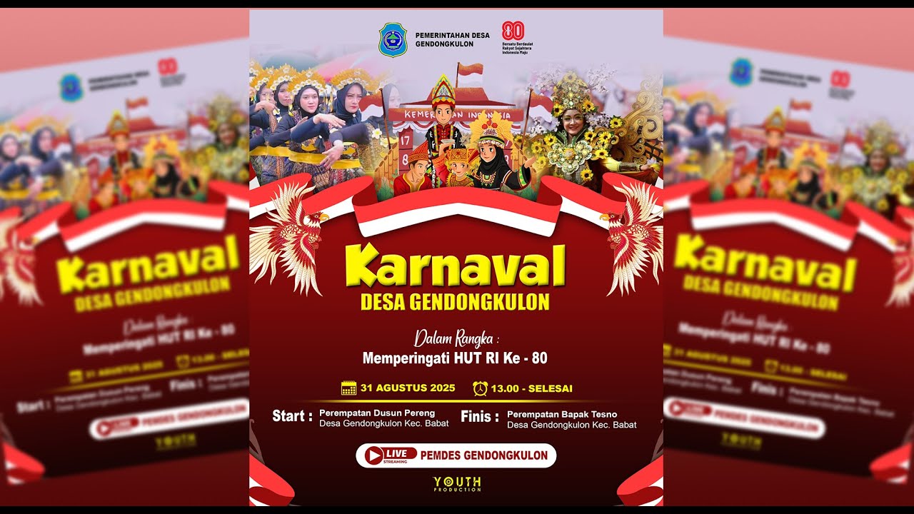 LIVE PARADE KARNAVAL DESA GENDONGKULON | 31 AGUSTUS 2025