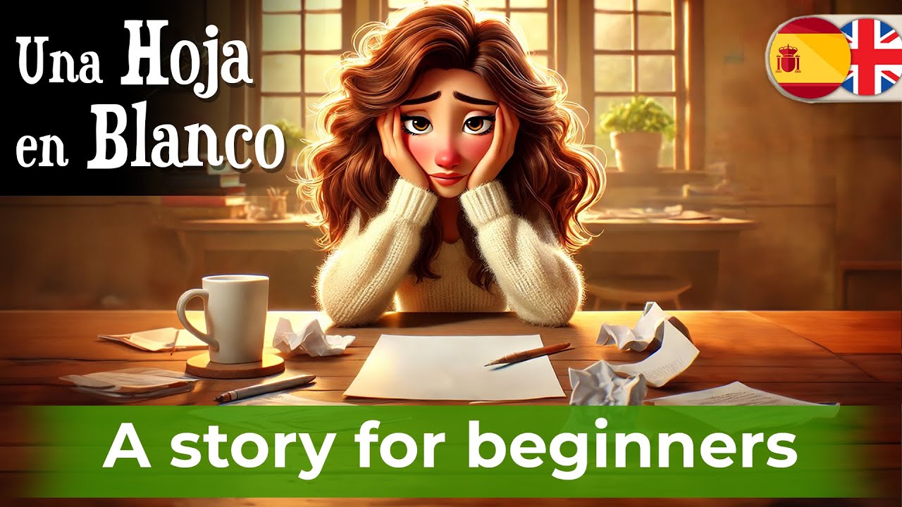 Let's Learn Spanish Easily with Simple Story (A blank page)