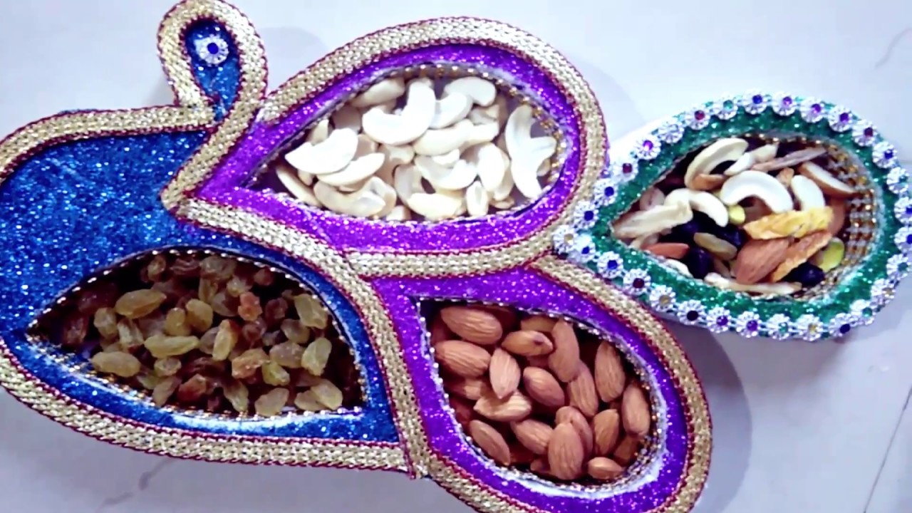 DIY dryfruit box using thermocol |sankranti gifts ideas at home