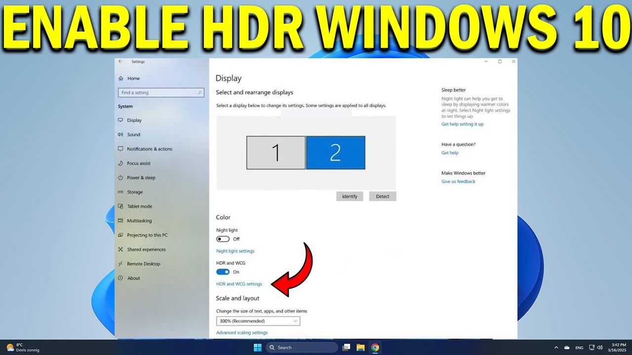 How To Enable HDR on Windows 10 - Quick Fix