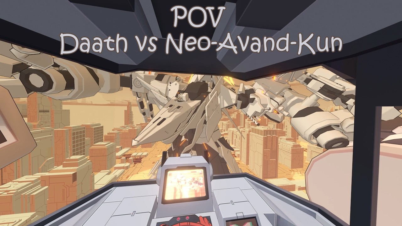 First Person View Daath vs Neo-Avand-Kun | Blue Archive