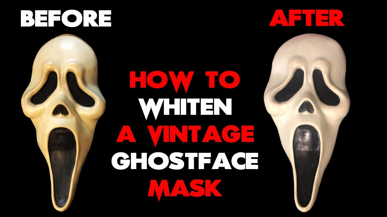 How to whiten a Scream/Ghostface mask